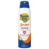 Banana Boat Sport Mineral C Broad Spectrum SPF 50 Sunscreen Spray, 5 Ounce