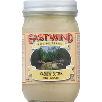 East Wind Raw Cashew Butter No Salt Added, 16 Ounce