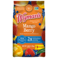 Wyman's Fresh Frozen Blueberries, Strawberries & Mango Chunks, 3 Pound