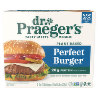 Dr. Praeger's Perfect Vegan Burgers, 8 Ounce
