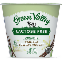 Green Valley Organics Lactose Free Vanilla Yogurt, 6 Ounce