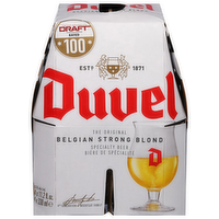 Duvel Belgian Strong Blond Beer, 4 Each