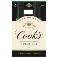 Cook's Extra Dry California Champagne Sparkling Wine, 4 Each