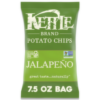 Kettle Brand Jalapeno Kettle Potato Chips, 7.5 Ounce