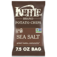 Kettle Brand Sea Salt Kettle Potato Chips, 7.5 Ounce