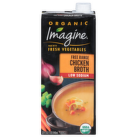 Imagine Organic Low Sodium Free Range Chicken Broth, 32 Ounce