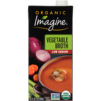 Imagine Organic Low Sodium Vegetable Broth, 32 Ounce