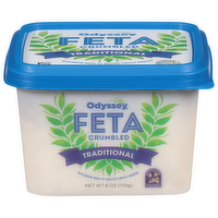Odyssey Traditional Crumbled Feta Cheese, 6 Ounce