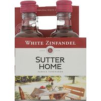 Sutter Home California White Zinfandel Wine, 4 Each