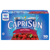 Capri Sun Wild Cherry Flavored Juice Drink, 10 Each