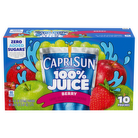 Capri Sun 100% Berry Juice, 10 Each