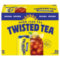 Twisted Tea Original Lemon Hard Iced Tea, 12 Each