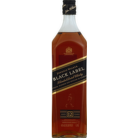 Johnnie Walker Black Label 12 Year Scotch Whisky, 1 Litre