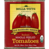 Bella Terra Organic Italian Whole Tomato, 28 Ounce