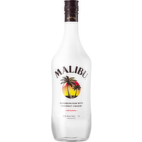 Malibu Flavored Caribbean Rum with Coconut Liqueur, 1 Litre