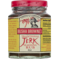 Busha Browne's Traditional Jamaican Jerk Seasoning Rub, 4 Ounce