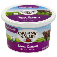 Organic Valley Organic Sour Cream, 16 Ounce