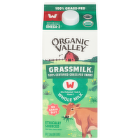 Organic Valley Grassmilk Organic Whole Milk, 0.5 Gallon