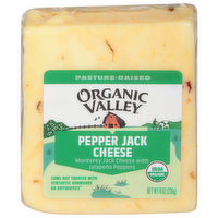 Organic Valley Organic Pepper Jack Cheese, 8 Ounce