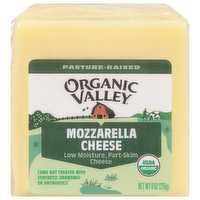 Organic Valley Organic Mozzarella Cheese, 8 Ounce