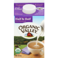 Organic Valley Organic Half & Half, 16 Ounce