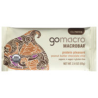 GoMacro Protein Pleasured Peanut Butter Chocolate Chip MacroBar, 2.5 Ounce