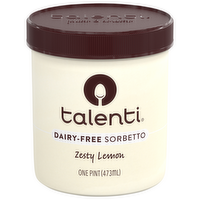 Talenti Zesty Lemon Dairy Free Sorbetto, 16 Ounce