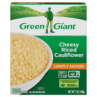 Green Giant Simply Steam Riced Cauliflower & Cheese Sauce Riced Veggies, 7 Ounce