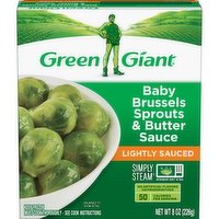 Green Giant Simply Steam Baby Brussels Sprouts & Butter Sauce, 8 Ounce