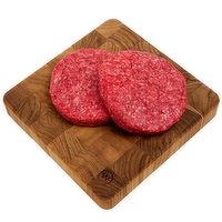 Fresh 90% Lean Premium Ground Beef Patty, 0.5 Pound