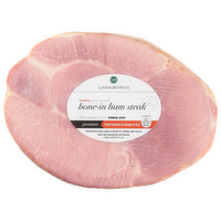 L&B Thick Cut Bone-In Ham Steak, 1.75 Pound