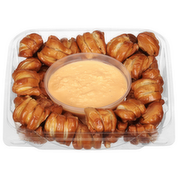 L&B Pretzel Bites with Beer Cheese Dip Party Tray, 1 Pound