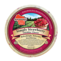 Henning's Simply Strawberry Cheddar Cheese, 1 Pound