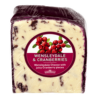 Somerdale Wensleydale Cheese with Cranberries, 1 Pound