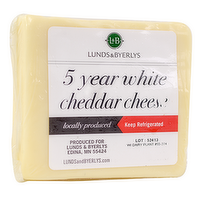 L&B 5 Year White Cheddar Cheese, 1 Pound