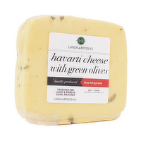 L&B Havarti Cheese with Green Olives, 1 Pound