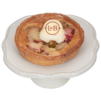 L&B Rhubarb Custard Tart 4-Inch, 1 Each