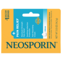 Neosporin + Pain Relief Antibiotic Cream, 0.5 Ounce
