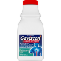 Gaviscon Liquid Antacid Extra Strength Cool Mint Flavor, 12 Ounce