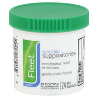 Fleet Glycerin Suppositories, 24 Each