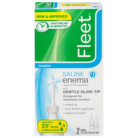 Fleet Adult saline Enema Laxative, 9 Ounce