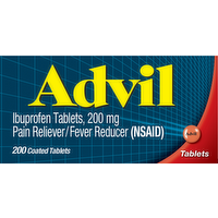 Advil Ibuprofen 200mg Tablets, 200 Each