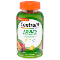 Centrum Adults Multivitamin Gummies Assorted Fruit Flavors, 180 Each