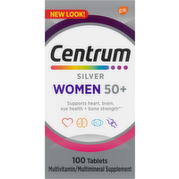 Centrum Silver Women 50 Plus Multivitamin Tablets, 100 Each