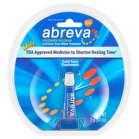 Abreva Cold Sore/Fever Blister Treatment Cream, 2 Gram