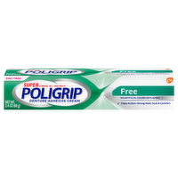 Super Poligrip Free Denture Adhesive Cream, 2.4 Ounce