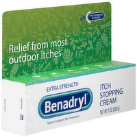 Benadryl Extra Strength Itch Stopping Cream, 1 Ounce