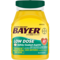 Bayer Aspirin Low Dose 81mg Tablets, 300 Each