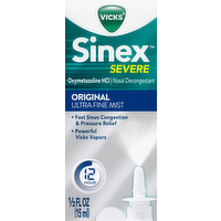 Vick's Sinex Severe Original Ultra Fine Mist Nasal Decongestant, 0.5 Ounce