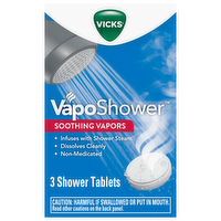 Vicks VapoShower Soothing Vapors Shower Tablets, 3 Each